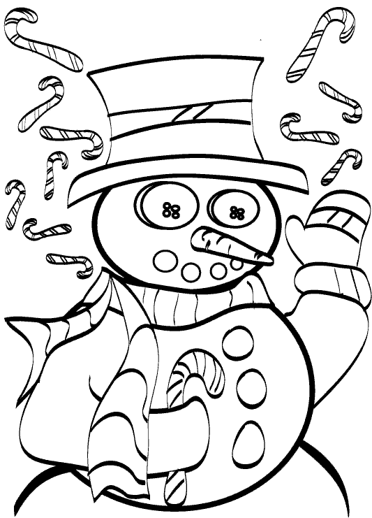 Bałwany kolorowanki